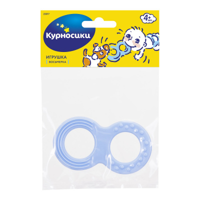 КУРНОСИКИ ИГРУШКА ПРОРЕЗЫВАТЕЛЬ ВОСЬМЕРКА 4МЕС+ 23017 фото в интернет-аптеке Склад Лекарств