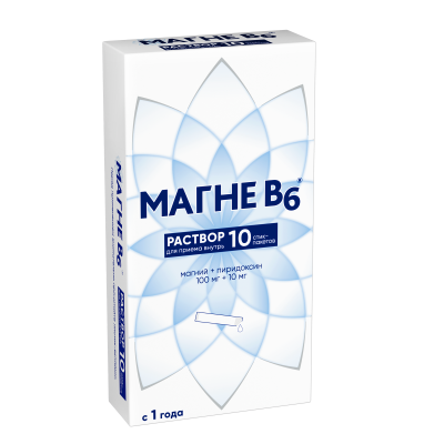МАГНЕ В6 Р-Р Д/ПРИЕМА ВНУТРЬ 100МГ+10МГ 10МЛ СТИК-ПАК №10 фото в интернет-аптеке Склад Лекарств