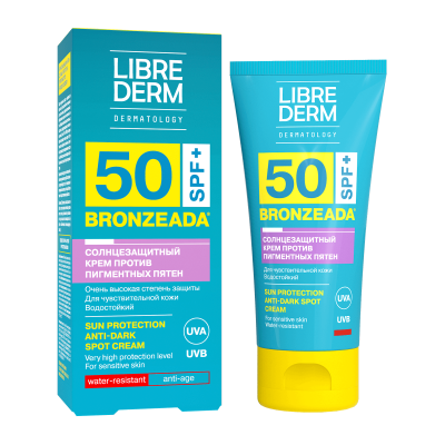 ЛИБРИДЕРМ БРОНЗИАДА КРЕМ С/З Д/ЛИЦА И ТЕЛА ПРОТИВ ПИГМ ПЯТЕН SPF50 50МЛ фото в интернет-аптеке Склад Лекарств