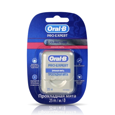 ОРАЛ-БИ З/НИТЬ ПРО-ЭКСПЕРТ КЛИНИК ЛАЙН 25М фото в интернет-аптеке Склад Лекарств