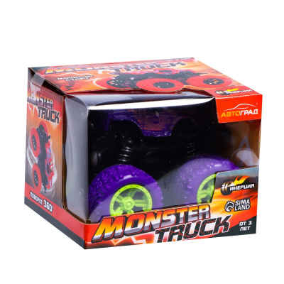 ИГРУШКА АВТОГРАД ДЖИП ИНЕРЦИОННЫЙ "MONSTER TRUCK", ЦВЕТ СИРЕНЕВЫЙ 7392893 фото в интернет-аптеке Склад Лекарств