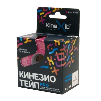 БИНТ КИНЕЗИО ТЕЙП КИНЕКСИБ ПРО БИНТ АДГЕЗИВНЫЙ 5МХ5СМ РОЗОВЫЙ фото в интернет-аптеке Склад Лекарств