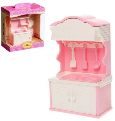 ИГРУШКА НАБОР МЕБЕЛИ ДЛЯ КУКОЛ УЮТ-5 КУХНЯ 9211536 фото в интернет-аптеке Склад Лекарств