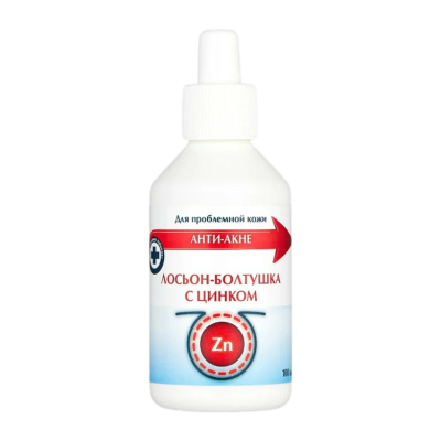 ЛОСЬОН АНТИ-АКНЕ БОЛТУШКА ДЛЯ ЛИЦА С ЦИНКОМ 100МЛ фото в интернет-аптеке Склад Лекарств