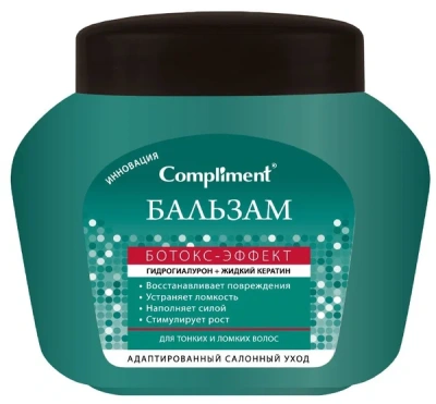 КОМПЛИМЕНТ Б-М БОТОКС-ЭФФЕКТ Д/ТОНК,ЛОМК ВОЛОС 500МЛ/790294/12 фото в интернет-аптеке Склад Лекарств