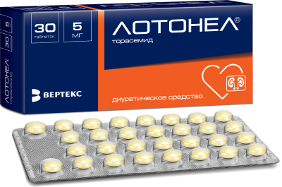 ЛОТОНЕЛ ТАБ 5МГ №30/ВЕРТЕКС/ фото в интернет-аптеке Склад Лекарств