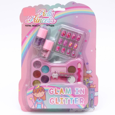 ИГРУШКА КОСМЕТИКА ДЛЯ ДЕВОЧЕК 2 ЛАКА, ТЕНИ, НАКЛАДНЫЕ НОГТИ 6929103 фото в интернет-аптеке Склад Лекарств
