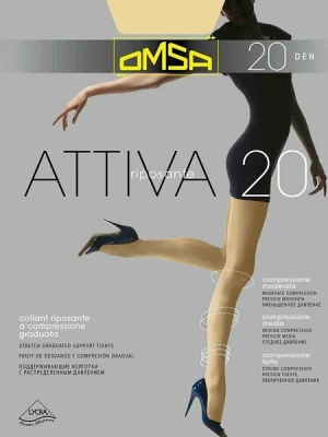 КОЛГОТКИ ОМСА ATTIVA 20ДЕН Р3 CARAMELLO фото в интернет-аптеке Склад Лекарств