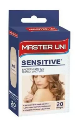 ЛЕЙКОПЛАСТЫРЬ МАСТЕР ЮНИ БАК СЕНСИТИВ НА НЕТКАН ОСНОВЕ ТЕЛЕСНЫЙ №20 фото в интернет-аптеке Склад Лекарств