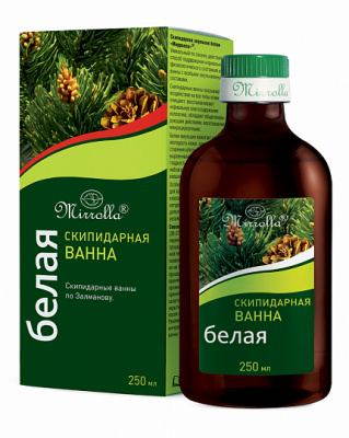 МИРРОЛЛА СКИПИДАРНАЯ ЭМУЛЬСИЯ ДЛЯ ВАНН БЕЛАЯ 250МЛ /МИРРОЛЛА/ фото в интернет-аптеке Склад Лекарств