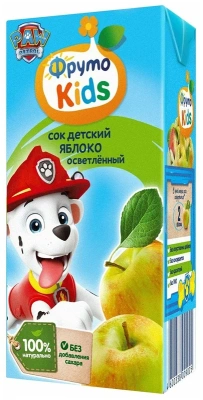 ФРУТОKIDS СОК ДЕТСКИЙ ЯБЛОКО ОСВЕТ 200МЛ фото в интернет-аптеке Склад Лекарств