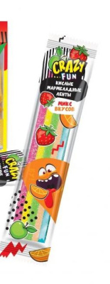 CRAZY FUN МАРМЕЛАДНЫЕ ПАЛОЧКИ КИСЛЫЕ 12Г УТ55971/КОНФИТРЕЙД/ фото в интернет-аптеке Склад Лекарств