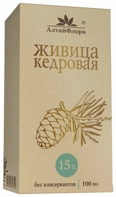 АЛТАЙФЛОРА ЖИВИЦА КЕДРОВАЯ 15% 100МЛ фото в интернет-аптеке Склад Лекарств