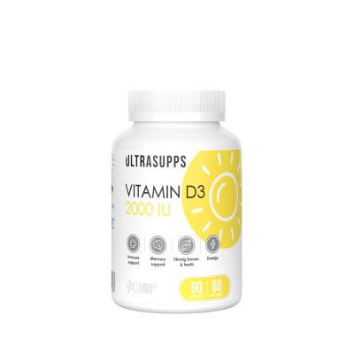 УЛЬТРАСАППС ВИТАМИН D3 2000МЕ КАПС МАССОЙ 260МГ БАНКА №60 фото в интернет-аптеке Склад Лекарств