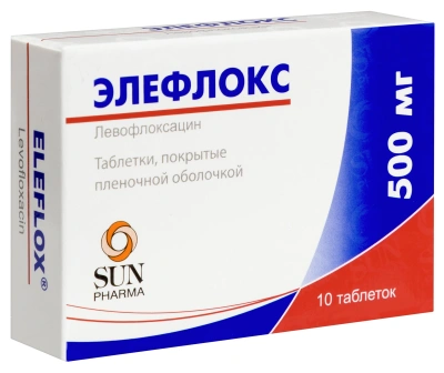 ЭЛЕФЛОКС ТАБ П/О 500МГ №10 фото в интернет-аптеке Склад Лекарств
