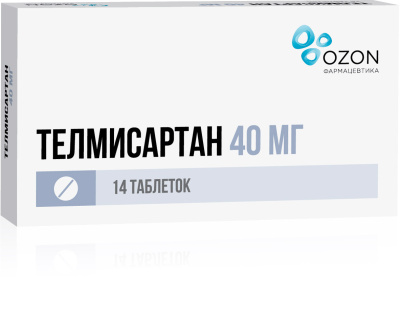 ТЕЛМИСАРТАН ТАБ 40МГ №14/ОЗОН/ фото в интернет-аптеке Склад Лекарств