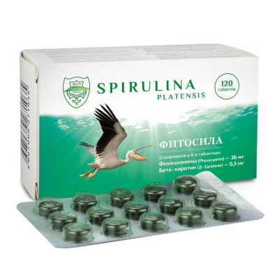 СПИРУЛИНА ТАБ 350МГ №120/ФИТОСИЛА/ фото в интернет-аптеке Склад Лекарств