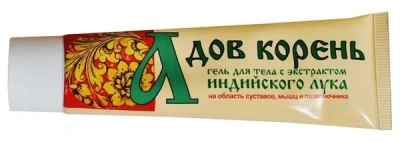 АДОВ КОРЕНЬ ГЕЛЬ Д/ТЕЛА ЭКТРАКТ ИНДИЙСКОГО ЛУКА 50МЛ фото в интернет-аптеке Склад Лекарств