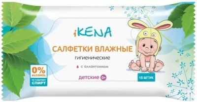 ИКЕНА САЛФЕТКИ ВЛАЖНЫЕ ДЕТСКИЕ С АЛЛАНТОИНОМ N15 АВАНГАРД фото в интернет-аптеке Склад Лекарств