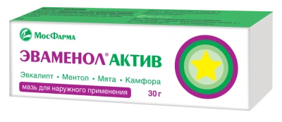 ЭВАМЕНОЛ АКТИВ МАЗЬ 30Г/МОСКОВСКАЯ/ фото в интернет-аптеке Склад Лекарств