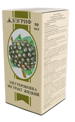 ЭЛЕУТЕРОКОККА ЭКСТРАКТ 50МЛ/БЭГРИФ/ фото в интернет-аптеке Склад Лекарств