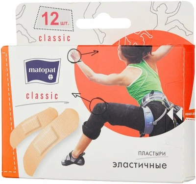 МАТОПАТ ЛЕЙКОПЛАСТЫРЬ КЛАССИК №12 фото в интернет-аптеке Склад Лекарств