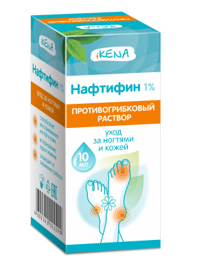 ИКЕНА НАФТИФИН ПРОТИВОГРИБКОВЫЙ Р-Р 1% 10МЛ/ЭВАЛАР/ фото в интернет-аптеке Склад Лекарств