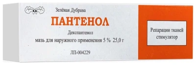 ПАНТЕНОЛ МАЗЬ 5% 25Г/ЗЕЛЕНАЯ ДУБРАВА/ фото в интернет-аптеке Склад Лекарств