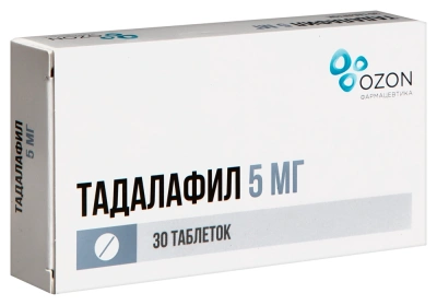 ТАДАЛАФИЛ ТАБ П/О 5МГ №30/ОЗОН/ фото в интернет-аптеке Склад Лекарств