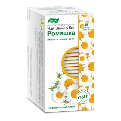 ЧАЙ ЭВАЛАР БИО РОМАШКА Ф/П №20/ЭВАЛАР/ фото в интернет-аптеке Склад Лекарств
