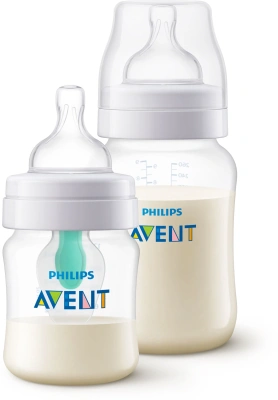 АВЕНТ НАБОР БУТЫЛОЧКА АНТИКОЛИКОВАЯ С КЛАПАНОМ 125МЛ БУТЫЛОЧКА КЛАССИК+ 260МЛ SCD809/01 фото в интернет-аптеке Склад Лекарств