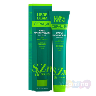 ЛИБРИДЕРМ СЕРАЦИН КРЕМ Д/ЛИЦА МАТИРУЮЩИЙ ДНЕВНОЙ 50МЛ фото в интернет-аптеке Склад Лекарств