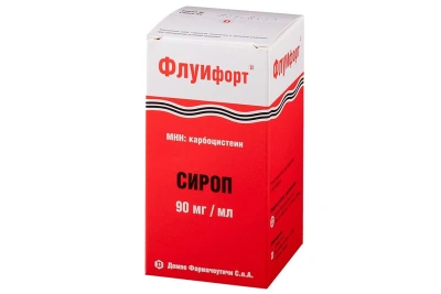ФЛУИФОРТ СИРОП 90МГ/МЛ 120МЛ фото в интернет-аптеке Склад Лекарств