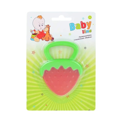 БЭБИЛАЙН ПРОРЕЗЫВАТЕЛЬ СИЛИК АРТ.BD 12170 ЯГОДКА фото в интернет-аптеке Склад Лекарств