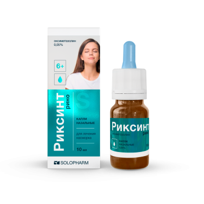 РИКСИНТ РИНО КАПЛИ НАЗ 0,05% 10МЛ/ГРОТЕКС/ фото в интернет-аптеке Склад Лекарств