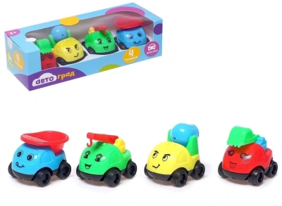 ИГРУШКА АВТОГРАД МАШИНКИ ДЕТСКИЕ, НАБОР 4 ШТ., №SL-02829 ЦВЕТ МИКС 444407 фото в интернет-аптеке Склад Лекарств