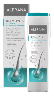 АЛЕРАНА ШАМПУНЬ ДЛЯ ЖИРНЫХ И КОМБИНИРОВАННЫХ ВОЛОС 250МЛ фото в интернет-аптеке Склад Лекарств