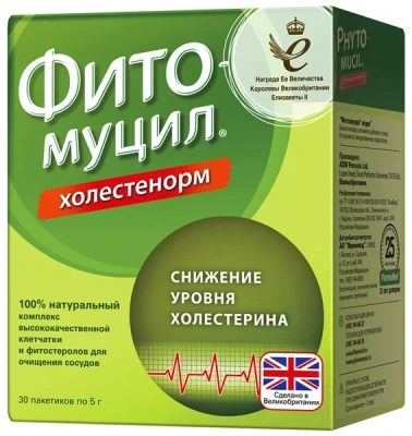 ФИТОМУЦИЛ ХОЛЕСТЕНОРМ ПОР 5Г ПАК №30 Д фото в интернет-аптеке Склад Лекарств