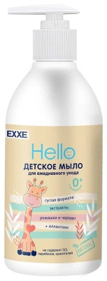 EXXE HELLO МЫЛО ЖИДКОЕ ДЕТСКОЕ 0+ 300МЛ фото в интернет-аптеке Склад Лекарств