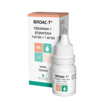 ФЛОАС-Т КАПЛИ ГЛАЗНЫЕ 3МГ/МЛ+1МГ/МЛ 5МЛ фото в интернет-аптеке Склад Лекарств