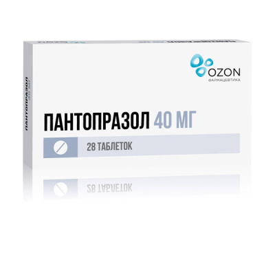 ПАНТОПРАЗОЛ ТАБ П/О 40МГ №28/ОЗОН/ фото в интернет-аптеке Склад Лекарств