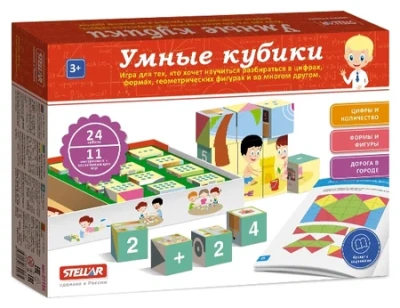 НАСТОЛЬНАЯ ИГРА УМНЫЕ КУБИКИ №54 фото в интернет-аптеке Склад Лекарств