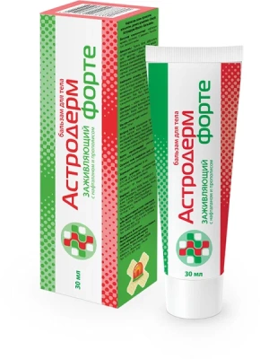 АСТРОДЕРМ-ФОРТЕ ЗАЖИВЛЯЮЩИЙ БАЛЬЗАМ Д/ТЕЛА С НАФТАЛАНОМ И ПРОПОЛИСОМ 30МЛ фото в интернет-аптеке Склад Лекарств