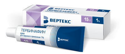 ТЕРБИНАФИН КРЕМ 1% 15Г/ВЕРТЕКС/ фото в интернет-аптеке Склад Лекарств