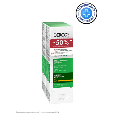 ВИШИ ДЕРКОС НАБОР ДУОПАК ШАМПУНЬ ПРОТИВ ПЕРХОТИ Д/СУХ ВОЛОС 200МЛ фото в интернет-аптеке Склад Лекарств