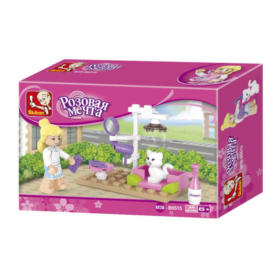 ИГРУШКА КОНСТРУКТОР РОЗОВАЯ МЕЧТА "КОШАЧИЙ САЛОН", 30 ДЕТАЛЕЙ 1277356 фото в интернет-аптеке Склад Лекарств