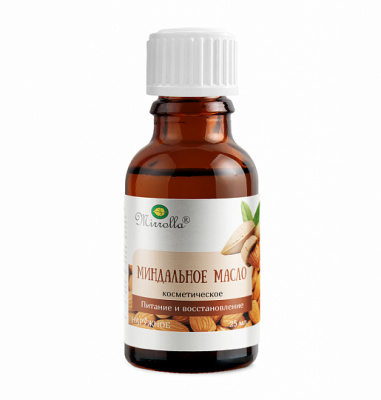 МИНДАЛЬНОЕ МАСЛО КОСМЕТИЧ 25МЛ/МИРРОЛЛА/ фото в интернет-аптеке Склад Лекарств