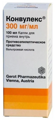 КОНВУЛЕКС КАПЛИ 300МГ/МЛ 100МЛ фото в интернет-аптеке Склад Лекарств