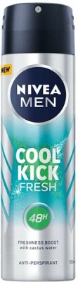 НИВЕЯ МЕН АНТИПЕРСПИРАНТ FRESH KICK СПРЕЙ 150МЛ 83215 фото в интернет-аптеке Склад Лекарств