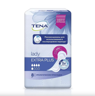 ТЕНА ЛЕДИ ПРОКЛАДКИ УРОЛ ЭКСТРА ПЛЮС №8 фото в интернет-аптеке Склад Лекарств
